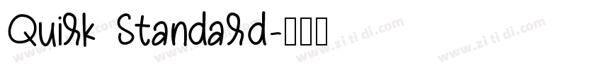 Quirk Standard字体转换